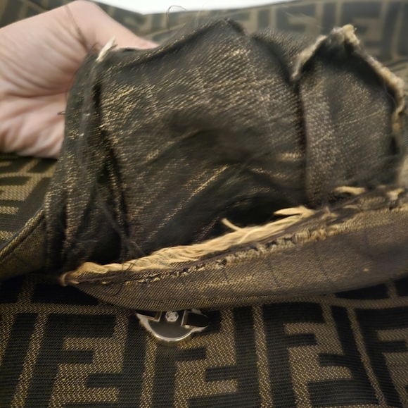 Fendi Zucca Monogram Messenger Laptop Bag - Picture 10 of 16